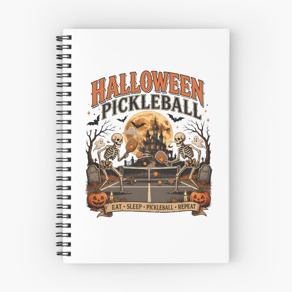 Item preview, Halloween Pickleball Skeletons Fun Design designed and sold by phoebelevine.