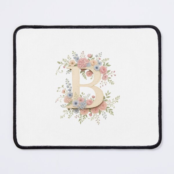 Item preview, Floral Letter B Monogram Watercolor designed and sold by ITCHAWAWAA.