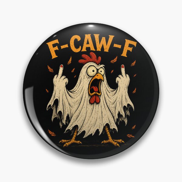 Item preview, F Caw F Funny Humor Quote Rooster Meme Chicken Halloween designed and sold by watanabeee.