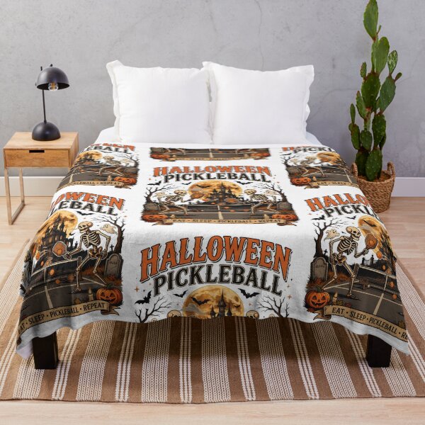 Item preview, Halloween Pickleball Skeletons Fun Design designed and sold by phoebelevine.