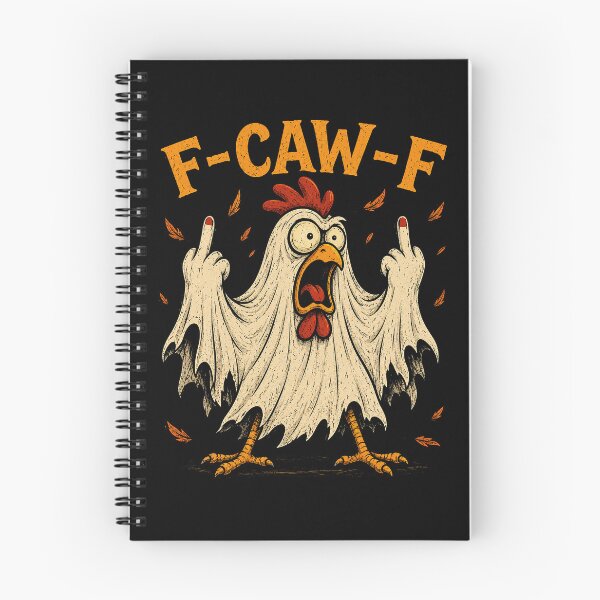 Item preview, F Caw F Funny Humor Quote Rooster Meme Chicken Halloween designed and sold by watanabeee.