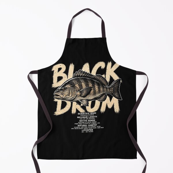 Item preview, Detailed black drum fish illustration for ocean lovers designed and sold by rafaeltto.