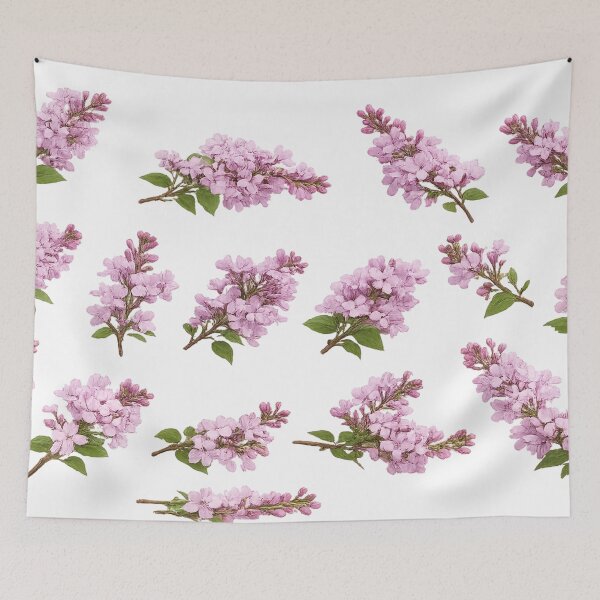 Item preview, Purple Lilac Flower Botanical Set Soft Floral Elements Aesthetic Sticker pack Sheet designed and sold by Rehnair.