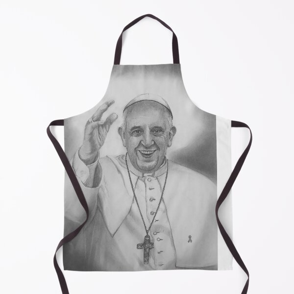 Item preview, Pope Francis Portrait – Inspirational Catholic Art | Religious Wall Decor designed and sold by ConorKeeganArt.