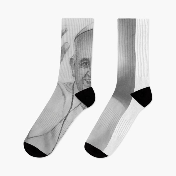 Item preview, Pope Francis Portrait – Inspirational Catholic Art | Religious Wall Decor designed and sold by ConorKeeganArt.
