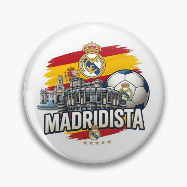 Item preview, Madridista Football Soccer Santiago Bernabeu Spain Flag Vintage T-Shirt designed and sold by annaarthk.