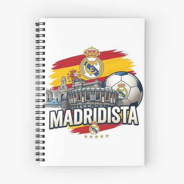 Item preview, Madridista Football Soccer Santiago Bernabeu Spain Flag Vintage T-Shirt designed and sold by annaarthk.
