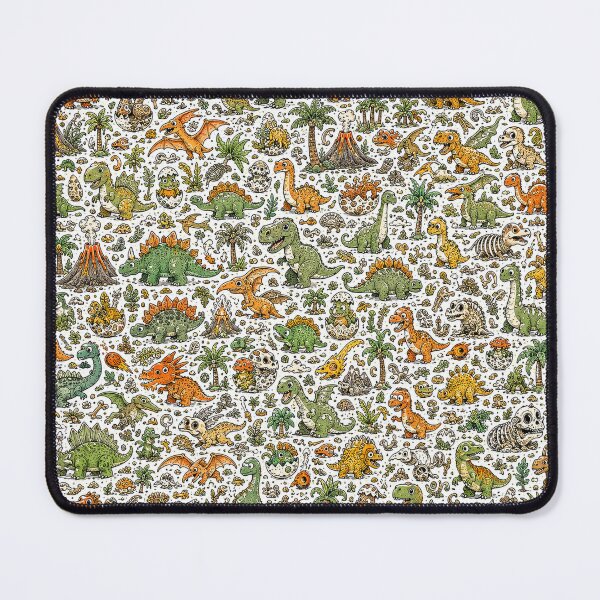 Item preview, Prehistoric Cute Monster Doodle Pattern designed and sold by i-corp.
