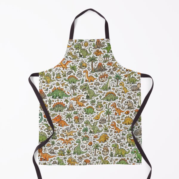 Item preview, Prehistoric Cute Monster Doodle Pattern designed and sold by i-corp.