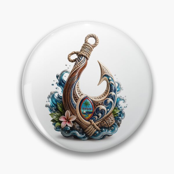 Item preview, Guåhan Tidehook Legacy: Carved Strength of the Island Sea designed and sold by BlissBlvdShop.