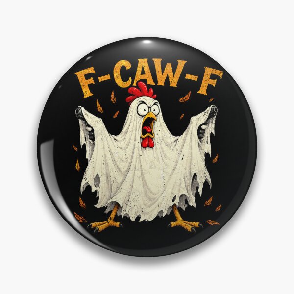 Item preview, F Caw F Funny Humor Quote Rooster Meme Chicken Halloween designed and sold by watanabeee.
