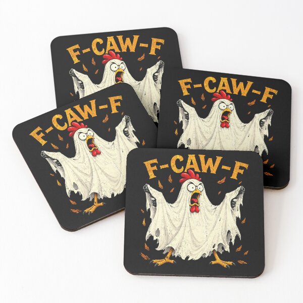 Item preview, F Caw F Funny Humor Quote Rooster Meme Chicken Halloween designed and sold by watanabeee.