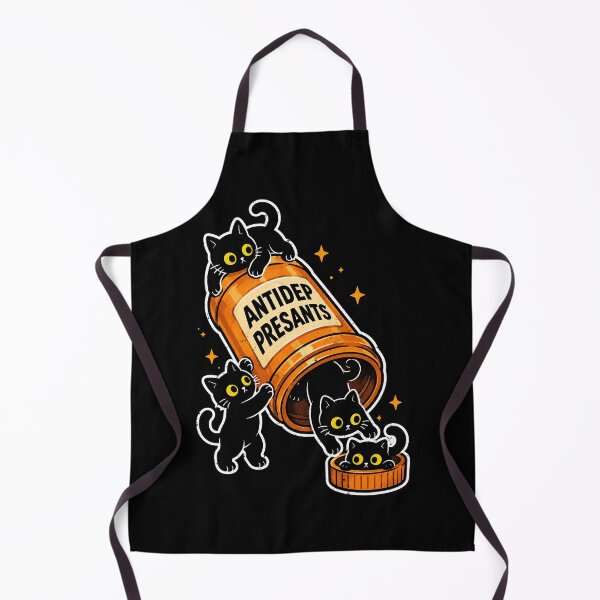 Item preview, Cute black cats bursting from an antidepressant bottle designed and sold by rafaeltto.