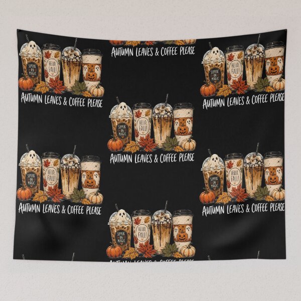 Item preview, Autumn Leaves & Coffee Lover Design designed and sold by phoebelevine.