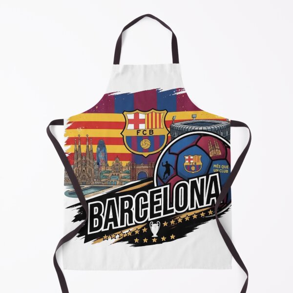 Item preview, Barcelona Football Soccer City Landmarks Vintage Blaugrana T-Shirt designed and sold by annaarthk.