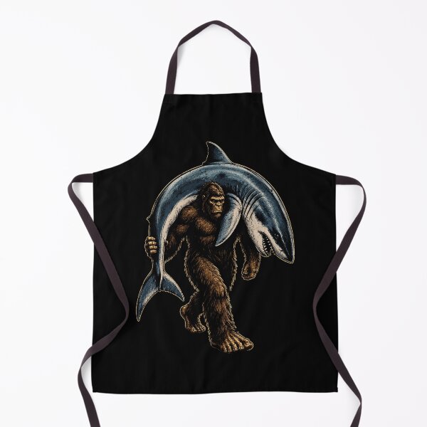 Item preview, Bigfoot carrying a shark graphic design designed and sold by rafaeltto.