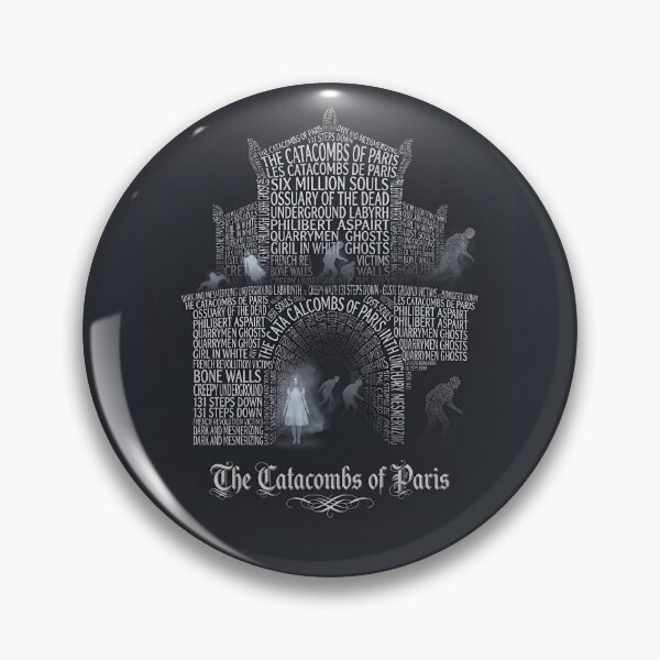 Item preview, The Catacombs of Paris Haunted Ossuary Typography Art designed and sold by naughty-raccoon.