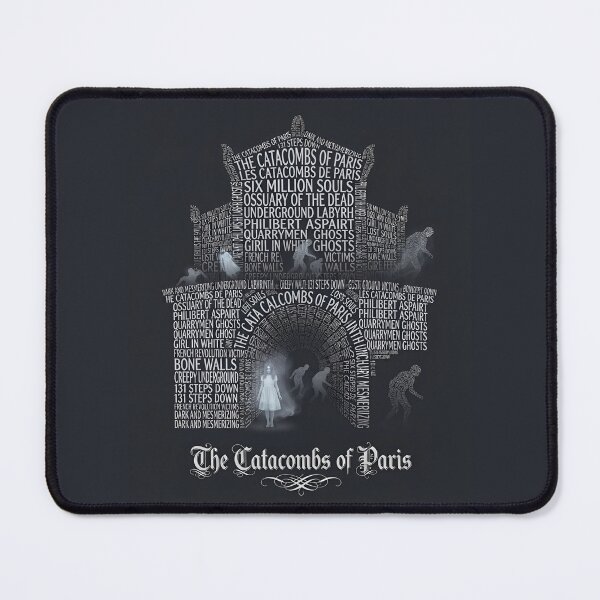 Item preview, The Catacombs of Paris Haunted Ossuary Typography Art designed and sold by naughty-raccoon.