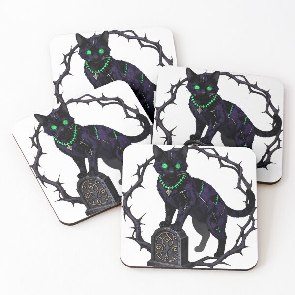 Item preview, Gothic Zombie Black Cat designed and sold by IllumeInk.
