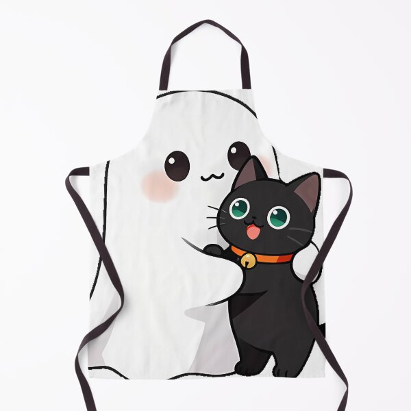 Item preview, Cute Ghost Holding Black Cat Companion Icon designed and sold by pumsquare.