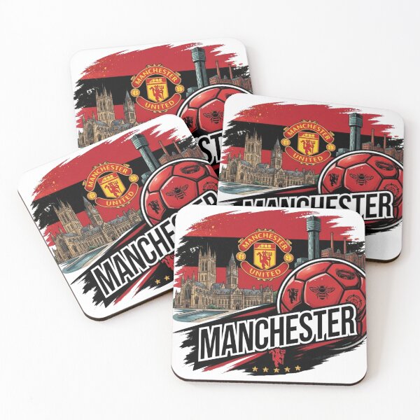 Item preview, Manchester Football Soccer City Landmarks Vintage Red Devils T-Shirt designed and sold by annaarthk.