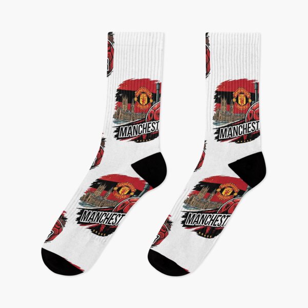 Aperçu de l'œuvre T-shirt vintage Manchester Football Soccer City Landmarks Red Devils créée et vendue par annaarthk.