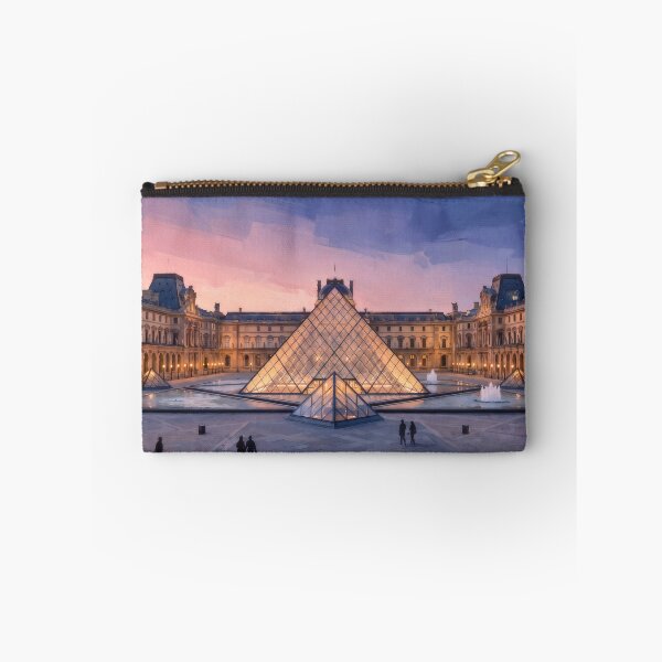 Item preview, The Louvre Pyramid at Dusk designed and sold by RedPeaStudio.