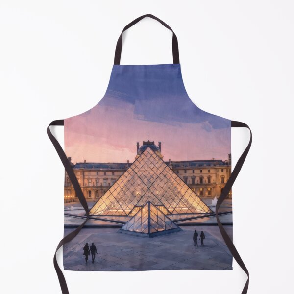 Item preview, The Louvre Pyramid at Dusk designed and sold by RedPeaStudio.