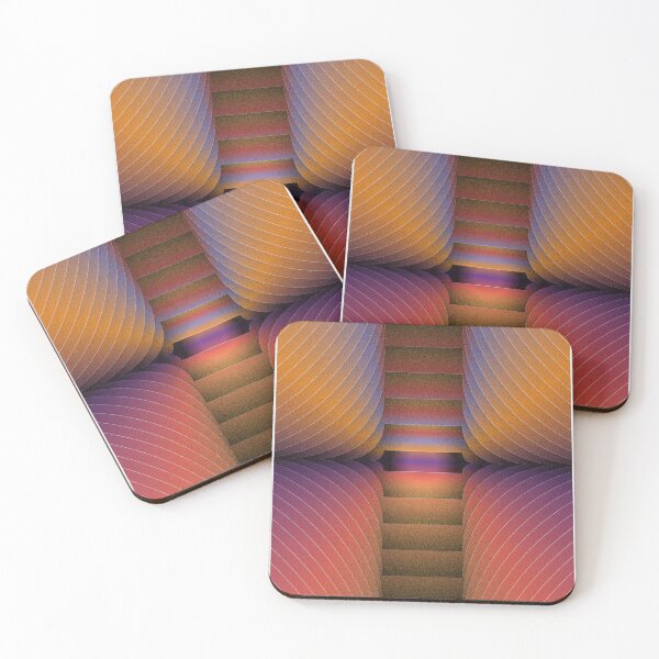 Item preview, Steps – Abstract Stairway Horizon & Curved Gradient Noise Art designed and sold by BrokenBill.