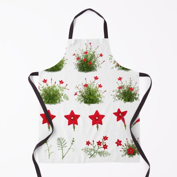 Item preview, Red Cypress Vine Cardinal Flower Botanical Set Aesthetic Sticker pack Sheet designed and sold by Rehnair.