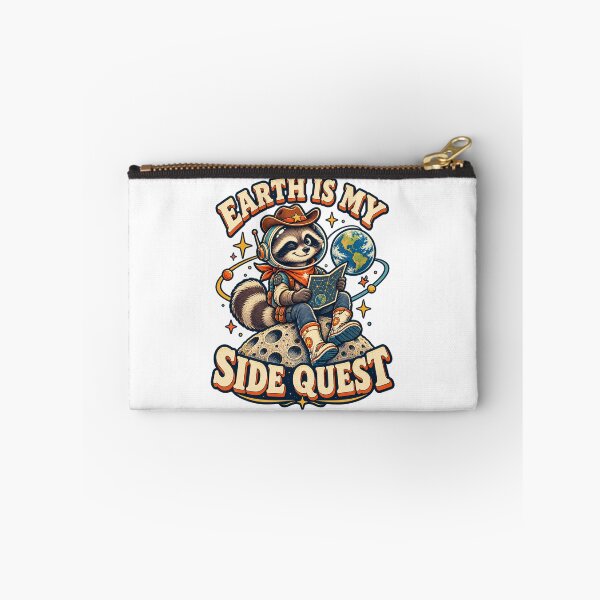 Item preview, Earth Is My Side Quest Space Raccoon designed and sold by NoorCanvasArt.