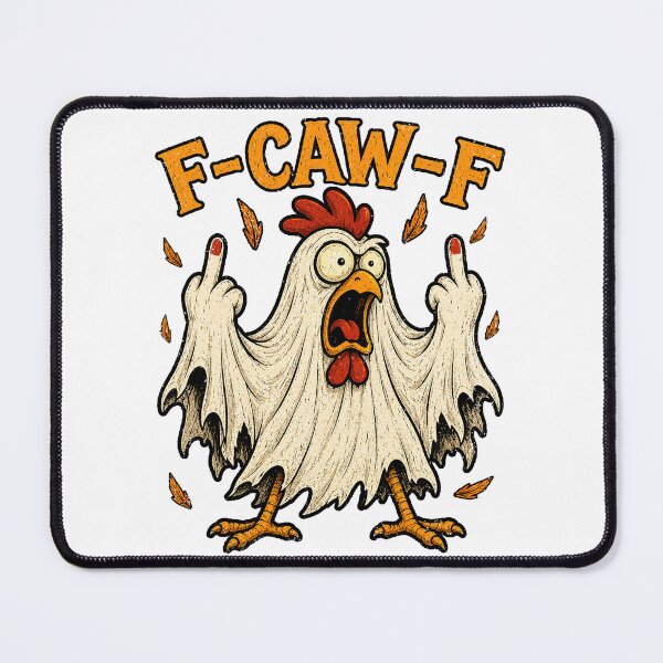 Item preview, F Caw F Funny Humor Quote Rooster Meme Chicken Halloween designed and sold by watanabeee.