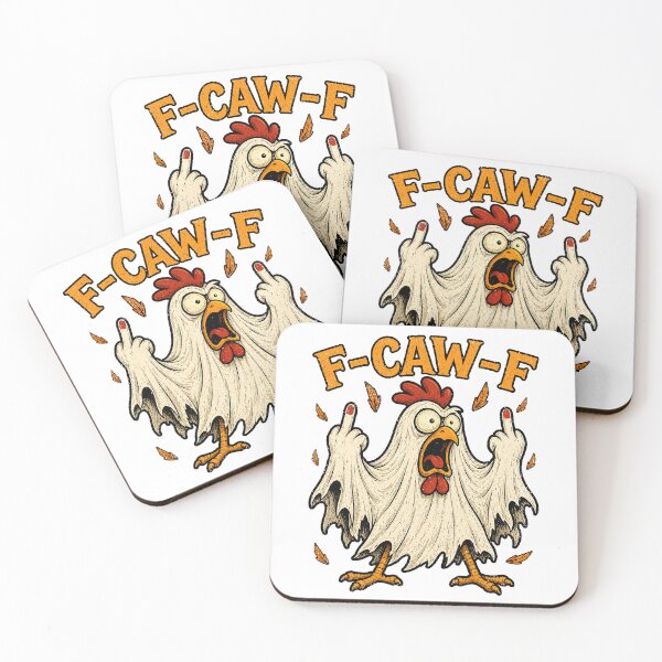 Item preview, F Caw F Funny Humor Quote Rooster Meme Chicken Halloween designed and sold by watanabeee.