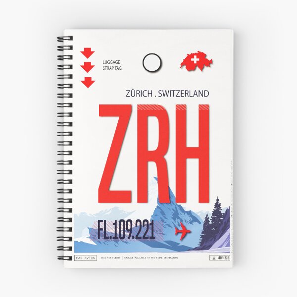 Item preview, Zurich Airport Luggage Tag designed and sold by Fine-Art-Hub.