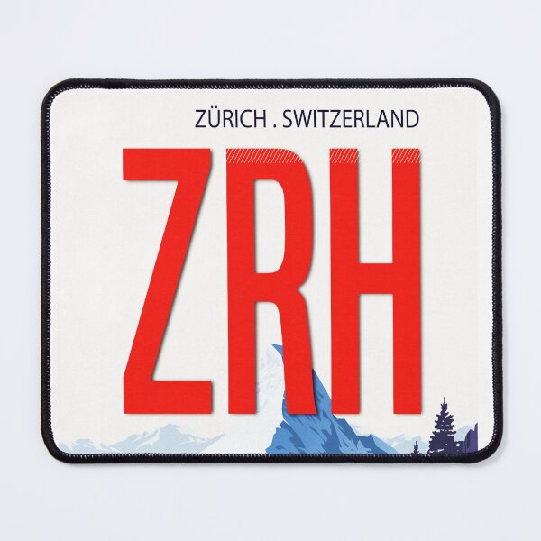 Item preview, Zurich Airport Luggage Tag designed and sold by Fine-Art-Hub.