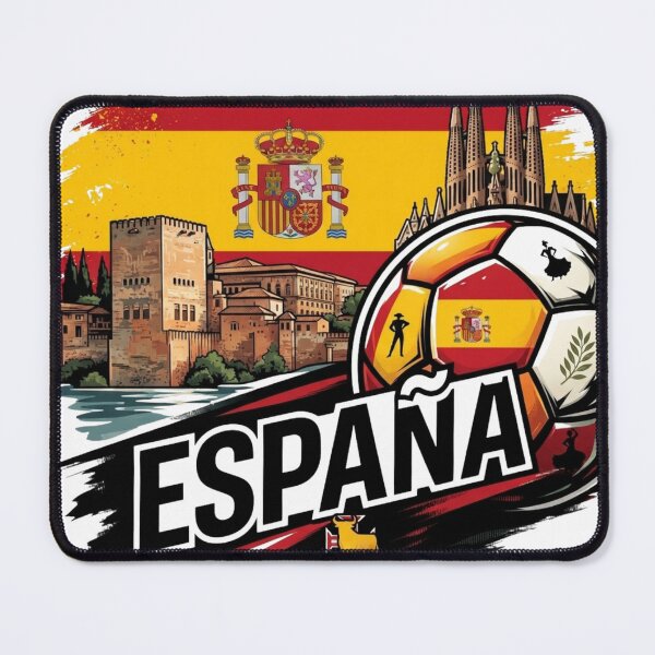 Item preview, Spain Soccer Football Espana Landmarks Flag Vintage T-Shirt designed and sold by annaarthk.