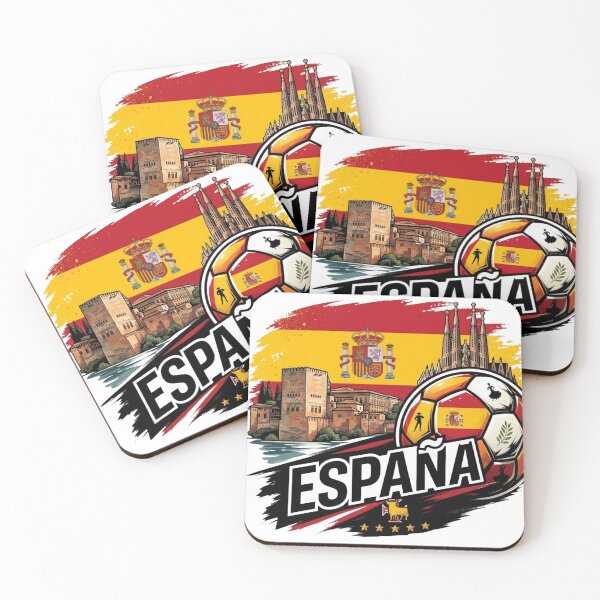 Item preview, Spain Soccer Football Espana Landmarks Flag Vintage T-Shirt designed and sold by annaarthk.