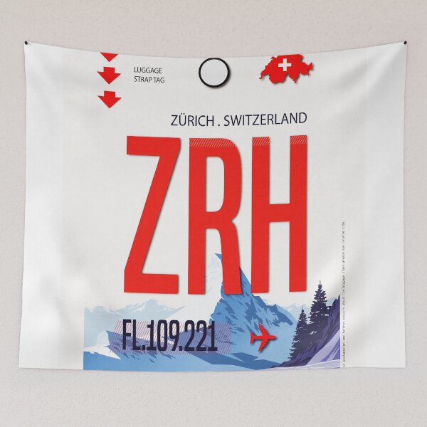 Artikelvorschau, Gepäckanhänger am Flughafen Zürich entworfen und verkauft von Fine-Art-Hub.