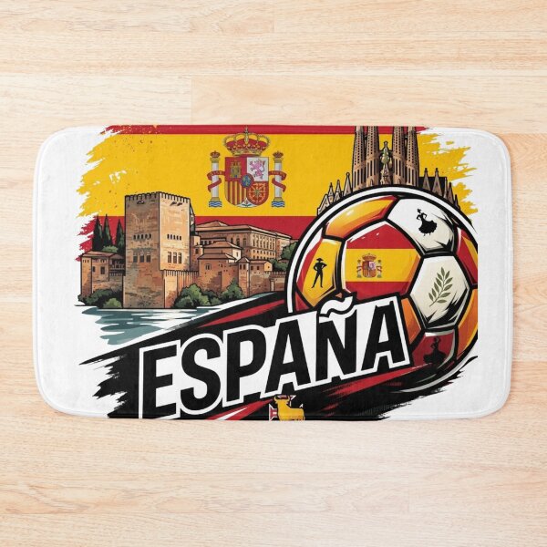 Item preview, Spain Soccer Football Espana Landmarks Flag Vintage T-Shirt designed and sold by annaarthk.