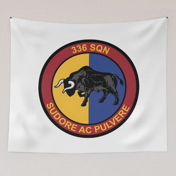 Item preview, Royal Netherlands Air Force 336 Squadron Black Bull Emblem designed and sold by CharlieDesings.