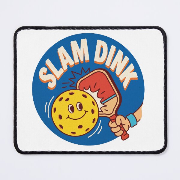 Item preview, Slam Dink Funny Retro Pickleball Pun Mascot designed and sold by randaper.