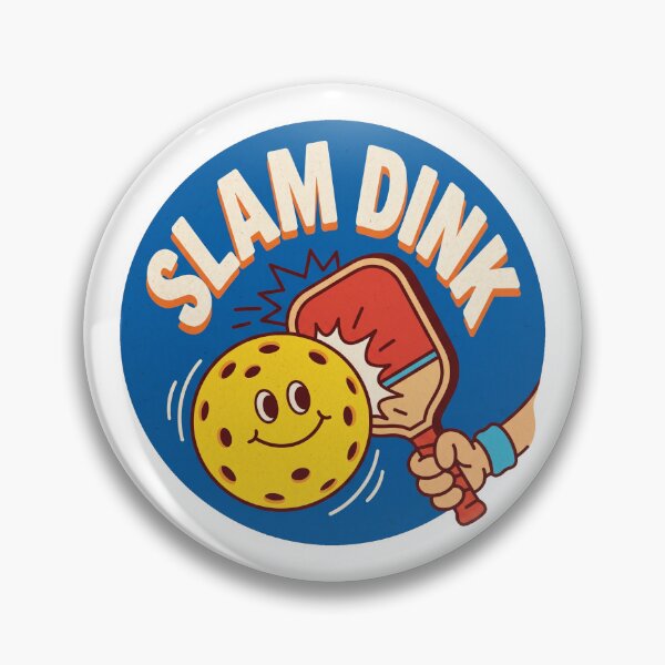 Item preview, Slam Dink Funny Retro Pickleball Pun Mascot designed and sold by randaper.