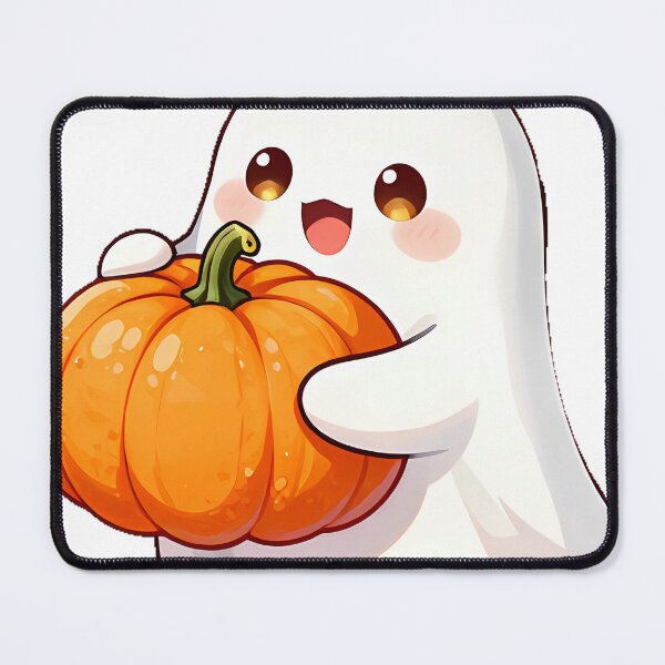 Item preview, Cute Ghost Hugging Giant Autumn Pumpkin Icon designed and sold by pumsquare.