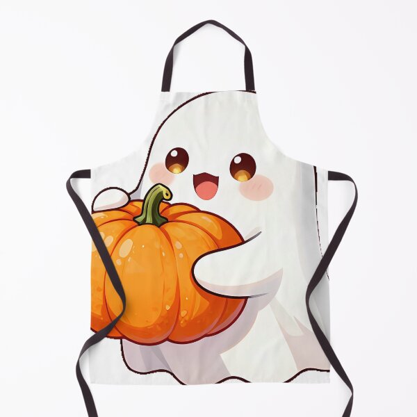 Item preview, Cute Ghost Hugging Giant Autumn Pumpkin Icon designed and sold by pumsquare.