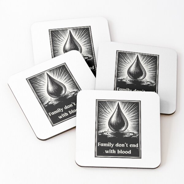 Item preview, La familia no termina con sangre (letra gótica) - Supernatural designed and sold by AlllCircles.