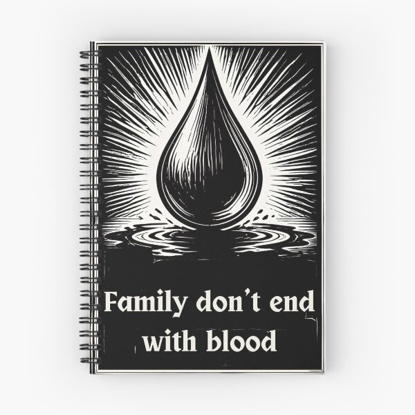 Item preview, Family Don't End With Blood (blackletter) - Supernatural designed and sold by AlllCircles.