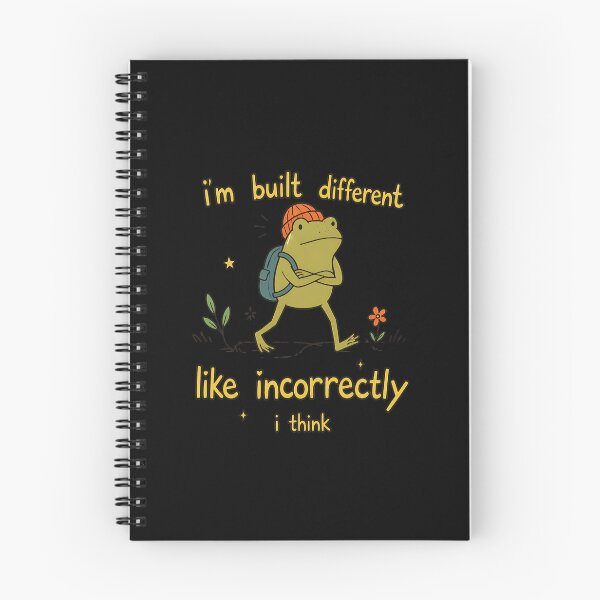 Item preview, Funny Frog I'm Built Different Like Incorrectly I Think designed and sold by felixpalette.