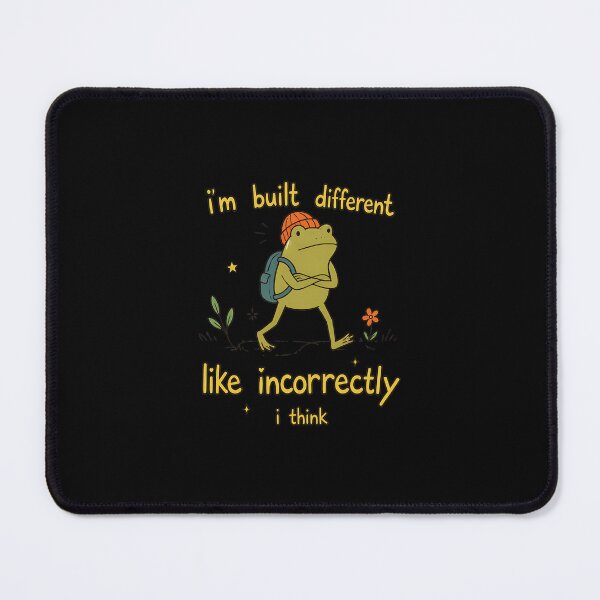 Item preview, Funny Frog I'm Built Different Like Incorrectly I Think designed and sold by felixpalette.