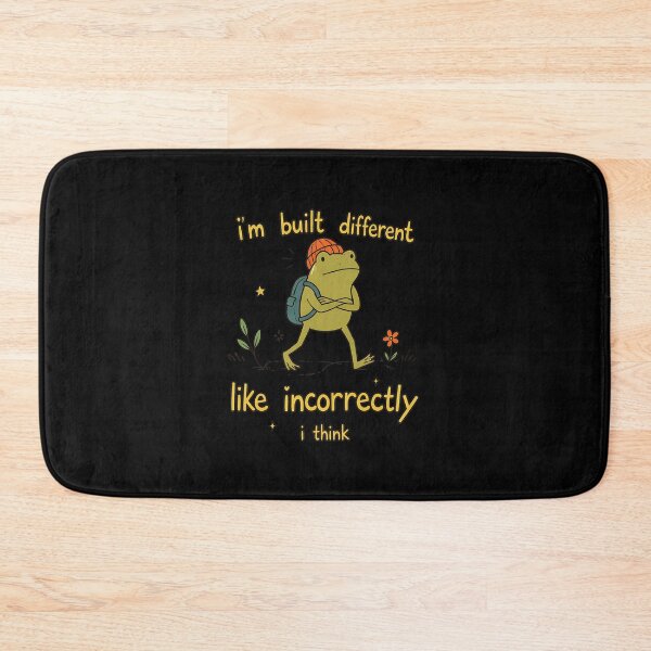 Item preview, Funny Frog I'm Built Different Like Incorrectly I Think designed and sold by felixpalette.
