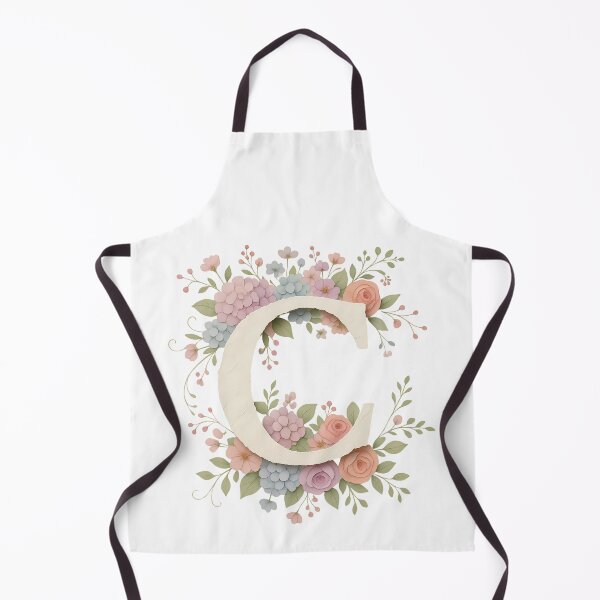 Item preview, Cream Letter C Floral Monogram designed and sold by ITCHAWAWAA.